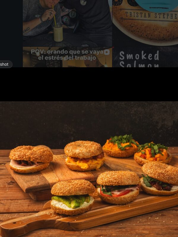 Mini bagel platter to share